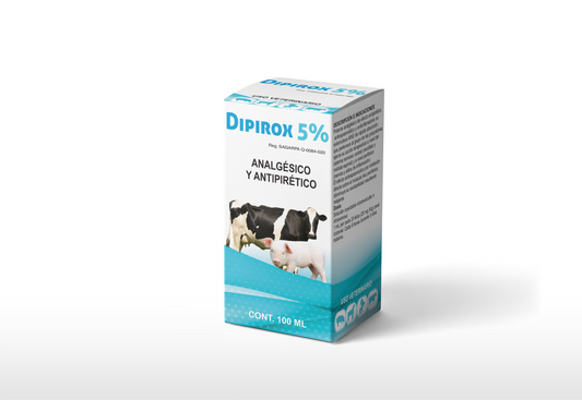 Dipirox 5% Inyectable Analgésico, Antipirético y Antiinflamatorio para Ganado