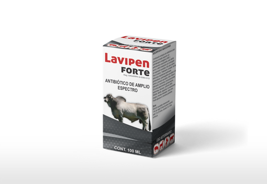 Lavipen Forte Inyectable Antibiótico Combinado para Infecciones Respiratorias en Ganado