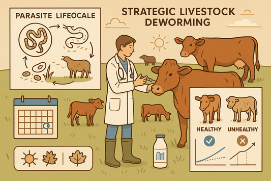 🌿 Desparasitación estratégica: la clave para un ganado más sano y productivo