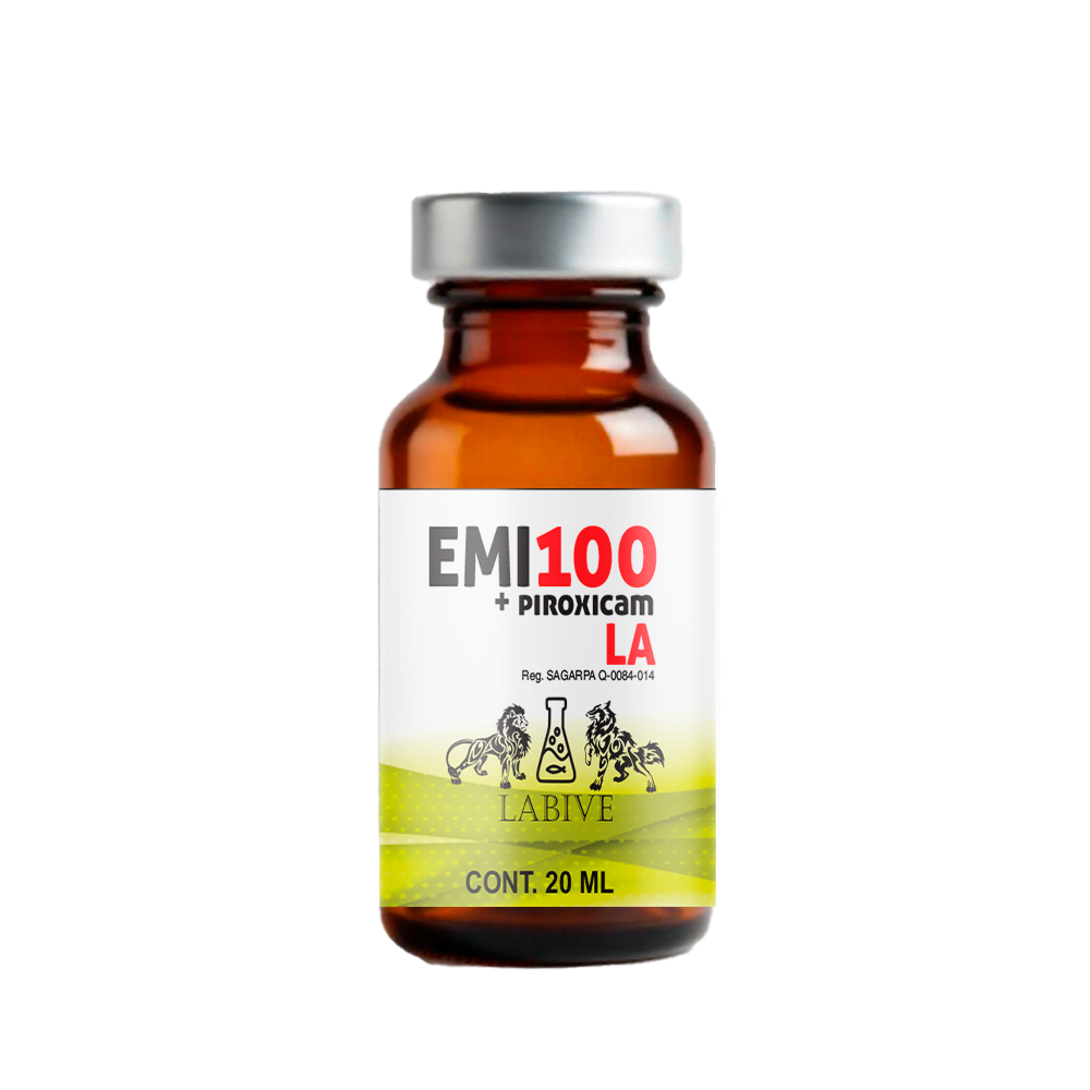 EMI 100 Inyectable Antibiótico de Amplio Espectro con Antiinflamatorio para Ganado