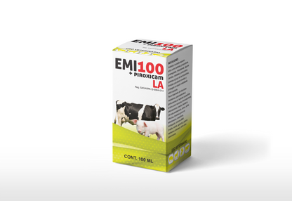 EMI 100 Inyectable Antibiótico de Amplio Espectro con Antiinflamatorio para Ganado
