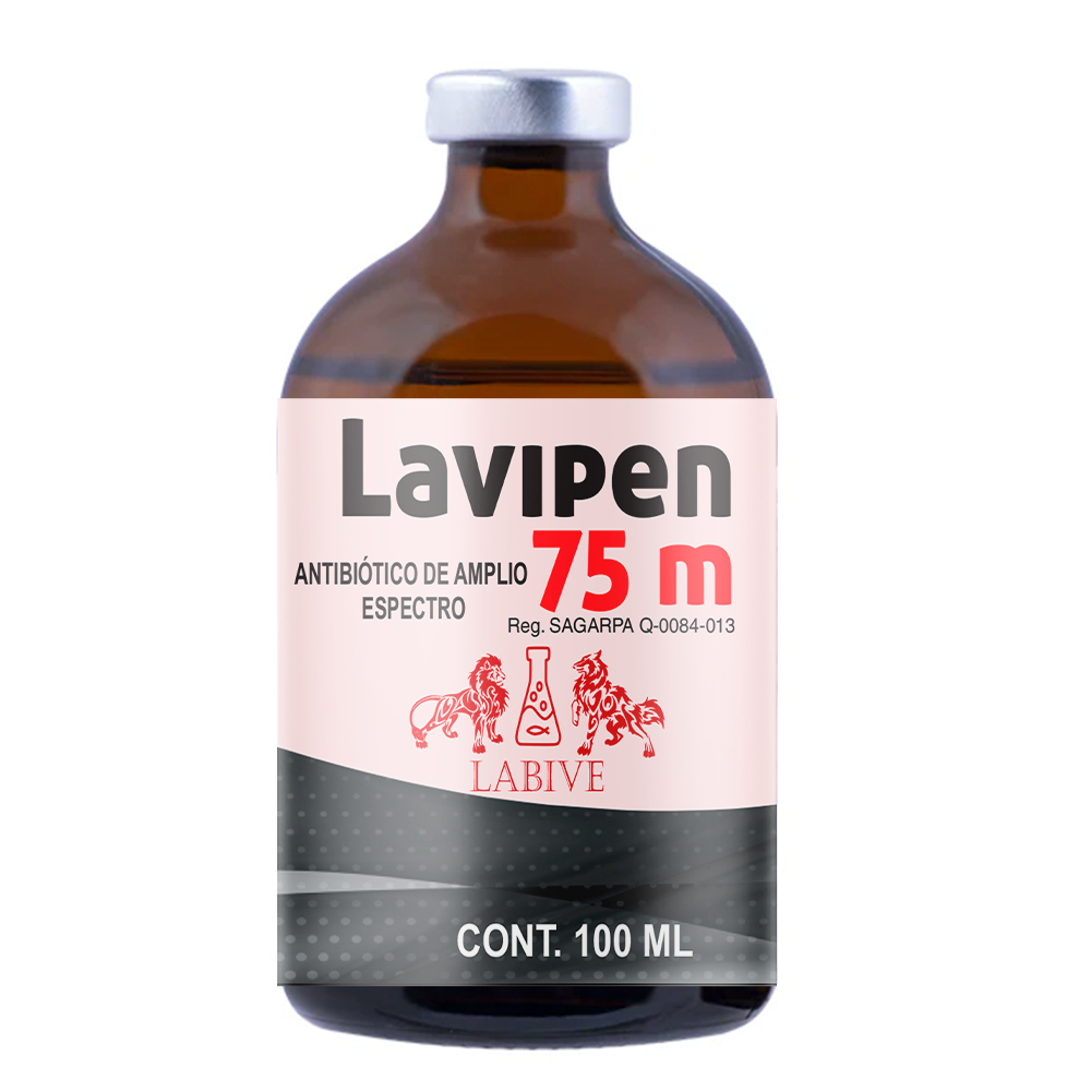 Lavipen 75M Inyectable Penicilina G Procaína de Acción Prolongada para Ganado