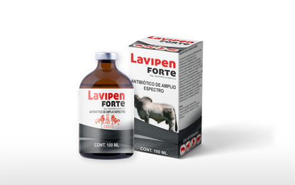 Lavipen Forte Inyectable Antibiótico Combinado para Infecciones Respiratorias en Ganado