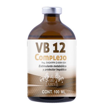 VB-12 Complejo Inyectable  Multivitamínico Complejo B para Ganado