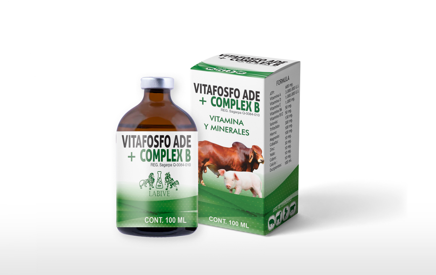 ATP Vitafosfo ADE Fertilidad y Engorde en Ganados