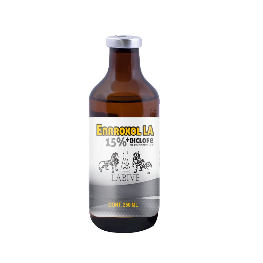 Enrroxol LA 15% Inyectable Antibacteriano y Analgésico para Ganado