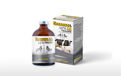 Enrroxol LA 15% Inyectable Antibacteriano y Analgésico para Ganado