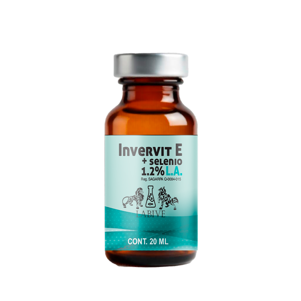 Invervit + Selenio Titanium Inyectable Antiparasitario de Amplio Espectro con Ivermectina y Vitaminas