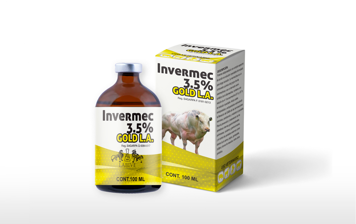 Invermec 3.5% Inyectable Antiparasitario de Amplio Espectro para Ganado