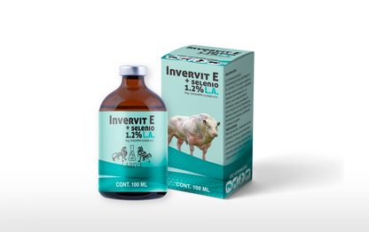Invervit + Selenio Titanium Inyectable Antiparasitario de Amplio Espectro con Ivermectina y Vitaminas