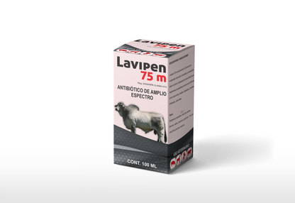 Lavipen 75M Inyectable Penicilina G Procaína de Acción Prolongada para Ganado
