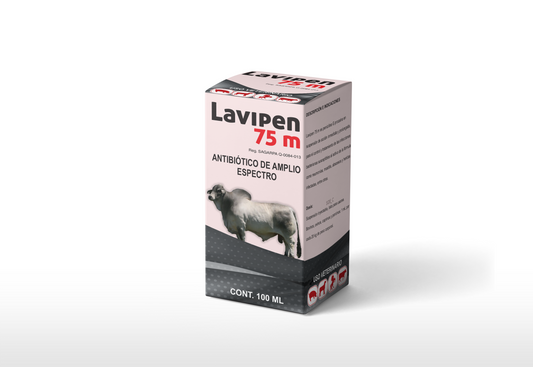 Lavipen 75M Inyectable Penicilina G Procaína de Acción Prolongada para Ganado