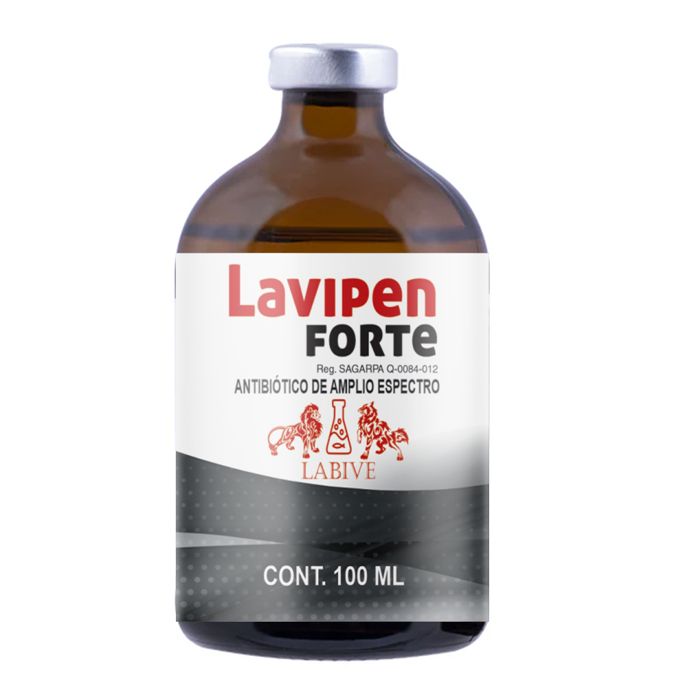 Lavipen Forte Inyectable Antibiótico Combinado para Infecciones Respiratorias en Ganado