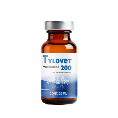 Tylovet 200 Inyectable Antibiótico Macrólido de Amplio Espectro para Ganado